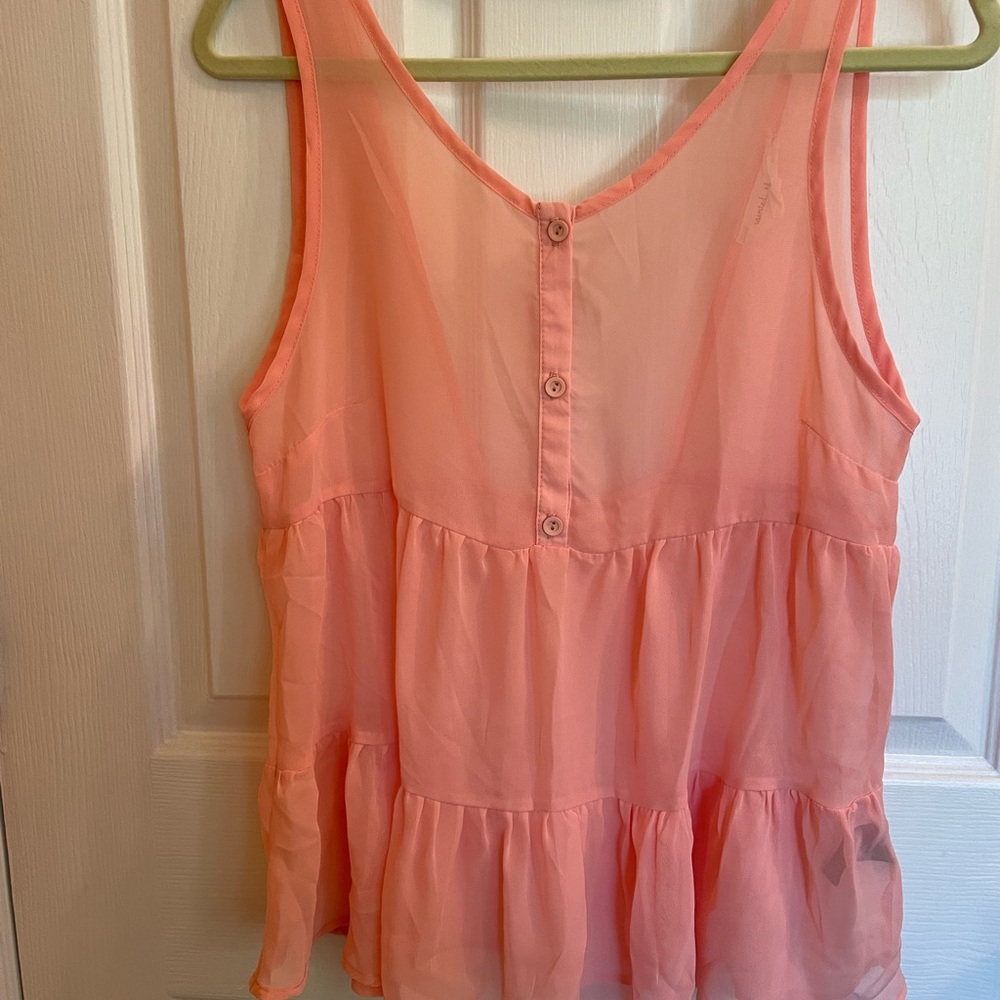 Sheer pink top